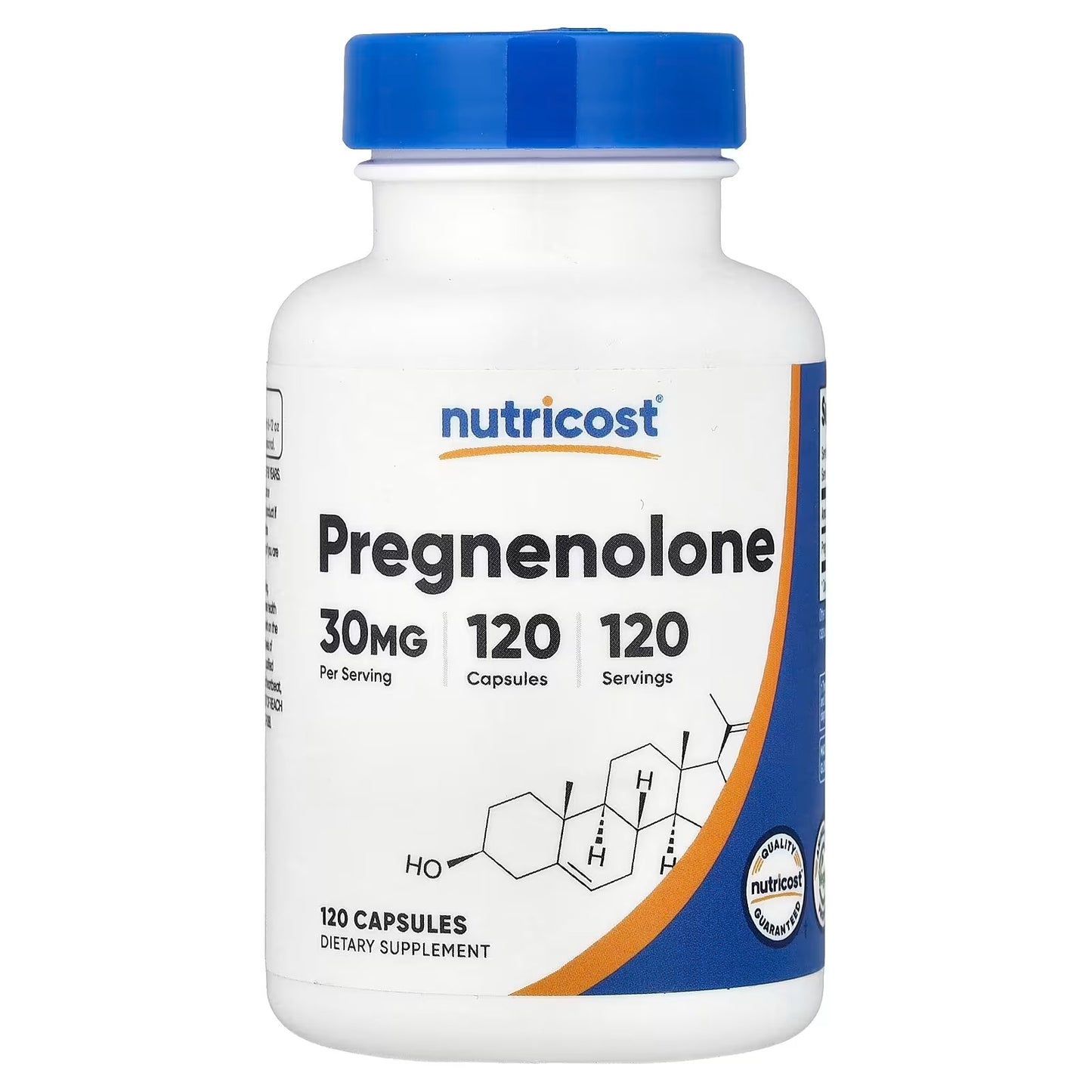 Nutricost Pregnenolone 30mg – 120 Vegetarian Capsules, Gluten-Free Hormone Support Supplement
