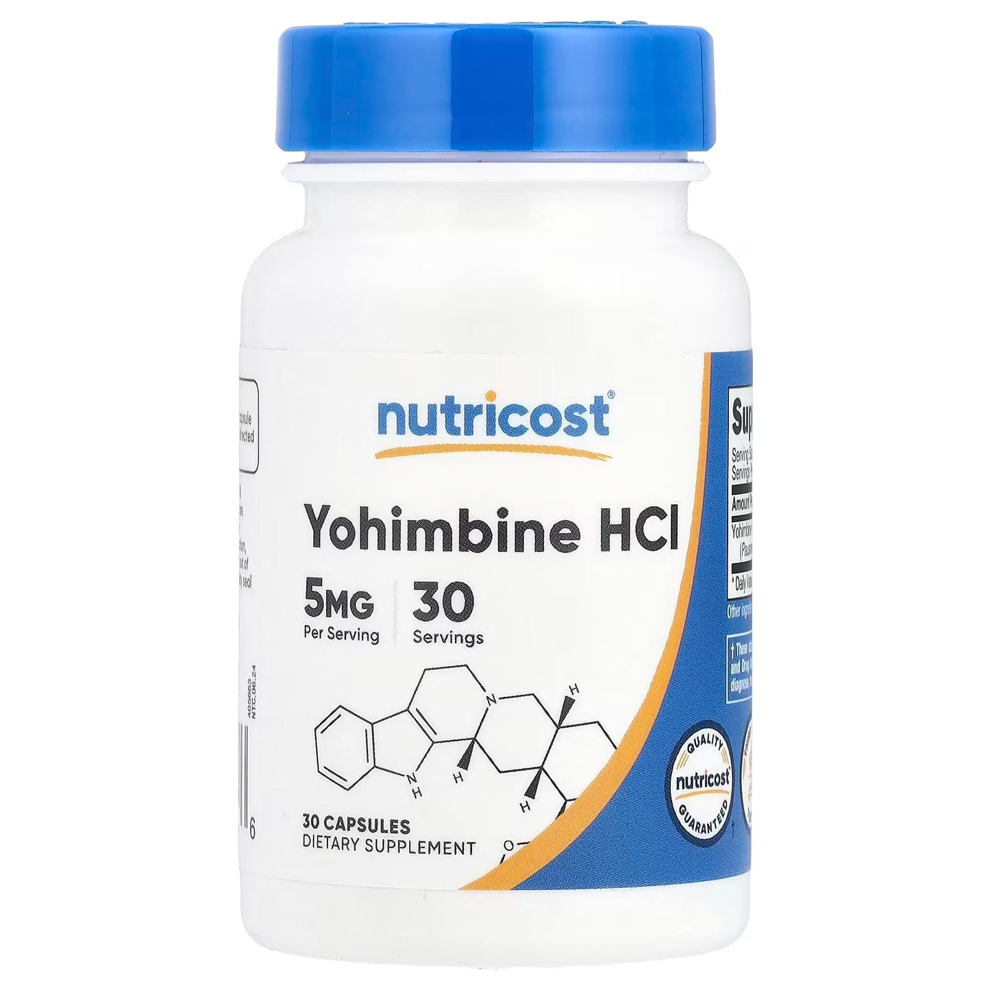 Nutricost Yohimbine HCl 5mg – 120 Capsules, Gluten-Free & Non-GMO