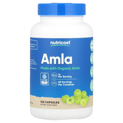 Nutricost Amla 1000mg – 120 Vegetarian Capsules, Gluten-Free Indian Gooseberry Supplement