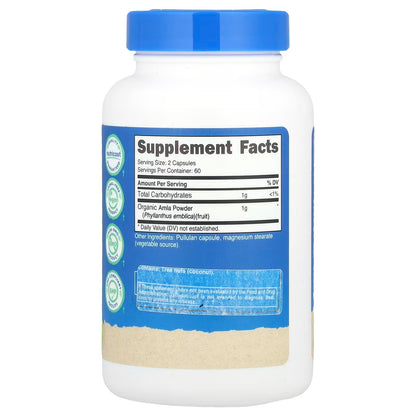 Nutricost Amla 1000mg – 120 Vegetarian Capsules, Gluten-Free Indian Gooseberry Supplement