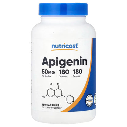 Nutricost Apigenin 50mg – 180 Vegan Capsules, Gluten-Free & Non-GMO