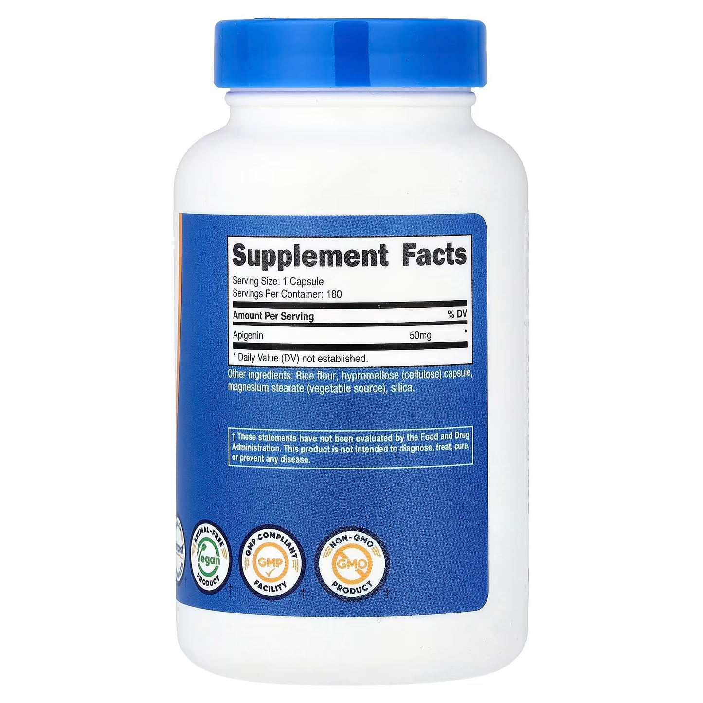 Nutricost Apigenin 50mg – 180 Vegan Capsules, Gluten-Free & Non-GMO