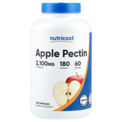 Nutricost Apple Pectin 700mg – 180 Capsules, Natural Apple Pectin Dietary Supplement