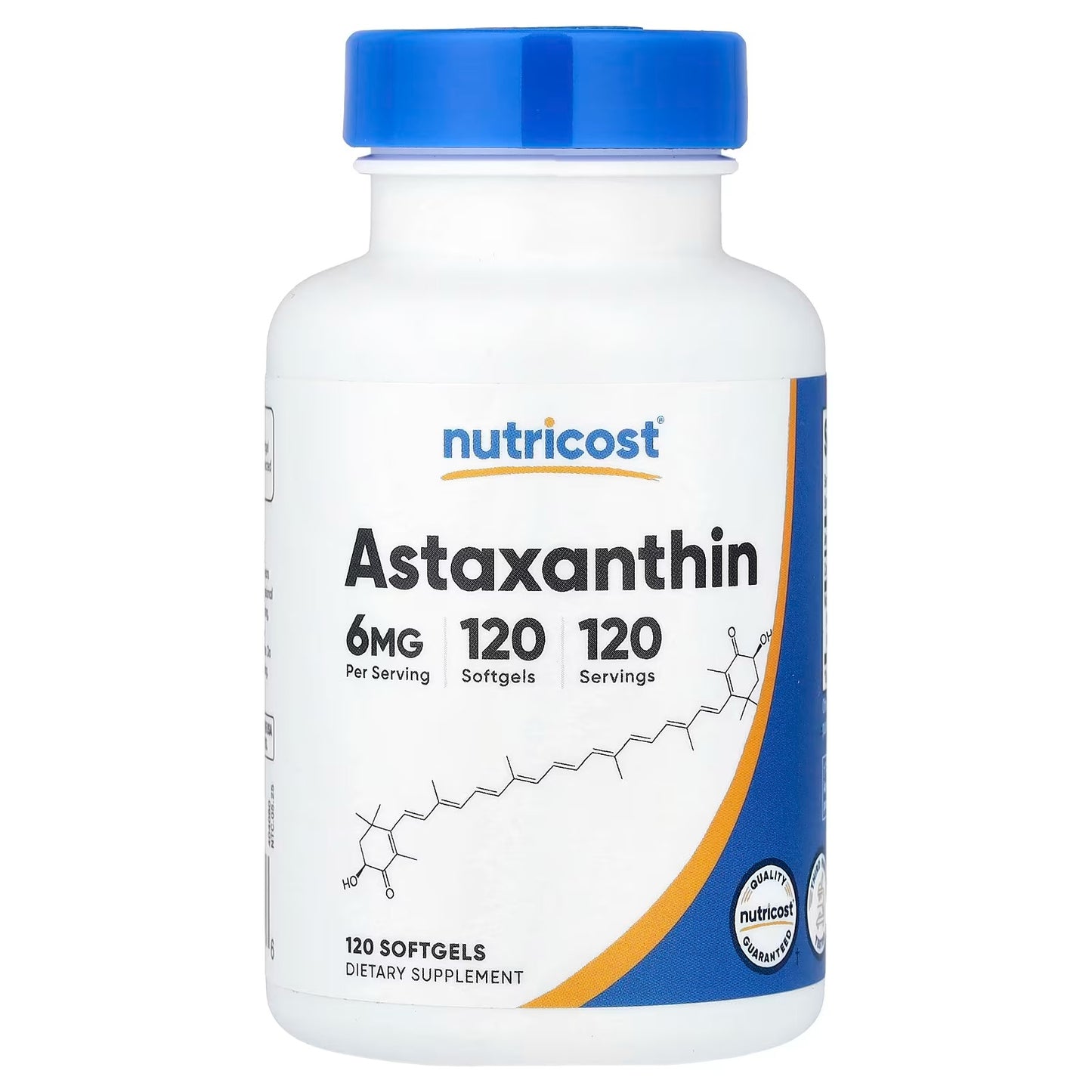 Nutricost Astaxanthin 6mg – 120 Softgels, 4-Month Supply, GMO-Free & Gluten-Free