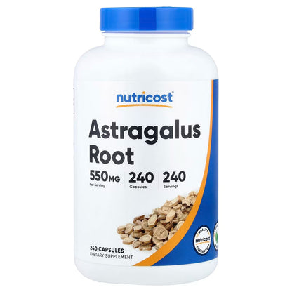 Nutricost Astragalus 550mg – 240 Vegetarian Capsules, Gluten-Free & GMO-Free Herbal Supplement