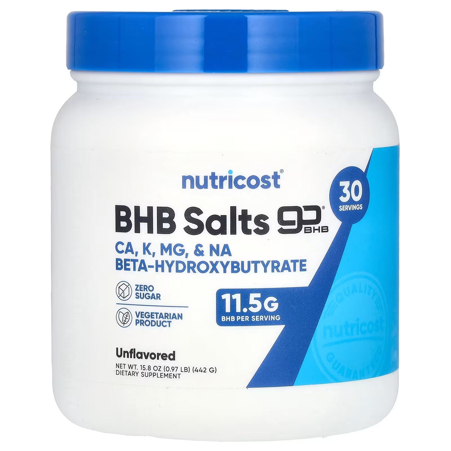 Nutricost Keto BHB Exogenous Ketones 4-in-1 – Unflavored, 30 Servings, Keto Supplement