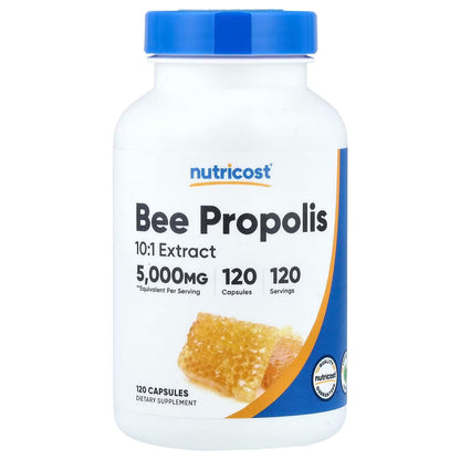 Nutricost Bee Propolis Extract – 120 Vegetarian Capsules, 120 Servings, Gluten-Free & GMO-Free