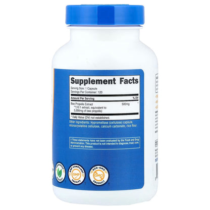 Nutricost Bee Propolis Extract – 120 Vegetarian Capsules, 120 Servings, Gluten-Free & GMO-Free
