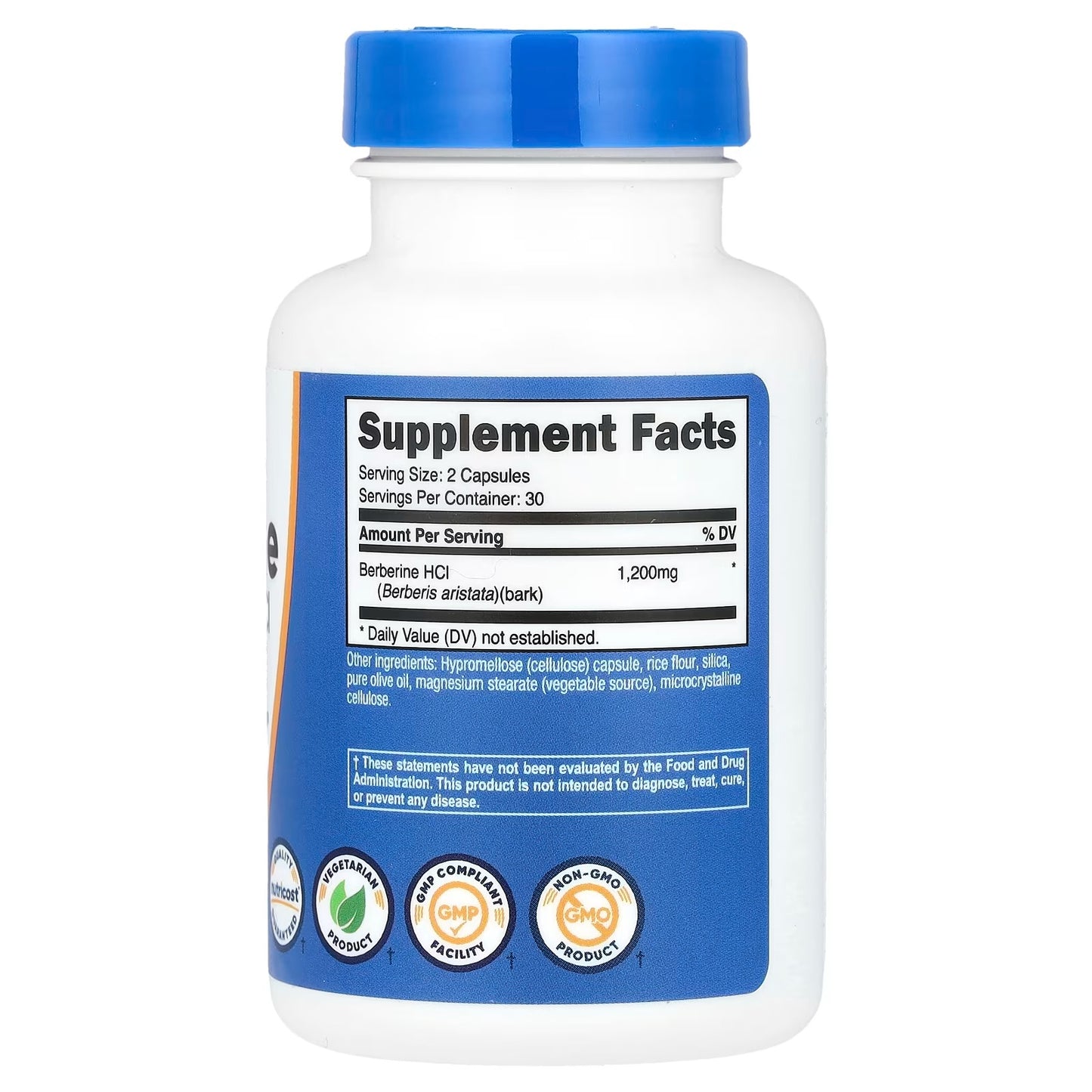 Nutricost Berberine HCl 600mg – 120 Capsules (2 Bottles) | Gluten-Free, Non-GMO Veggie Caps