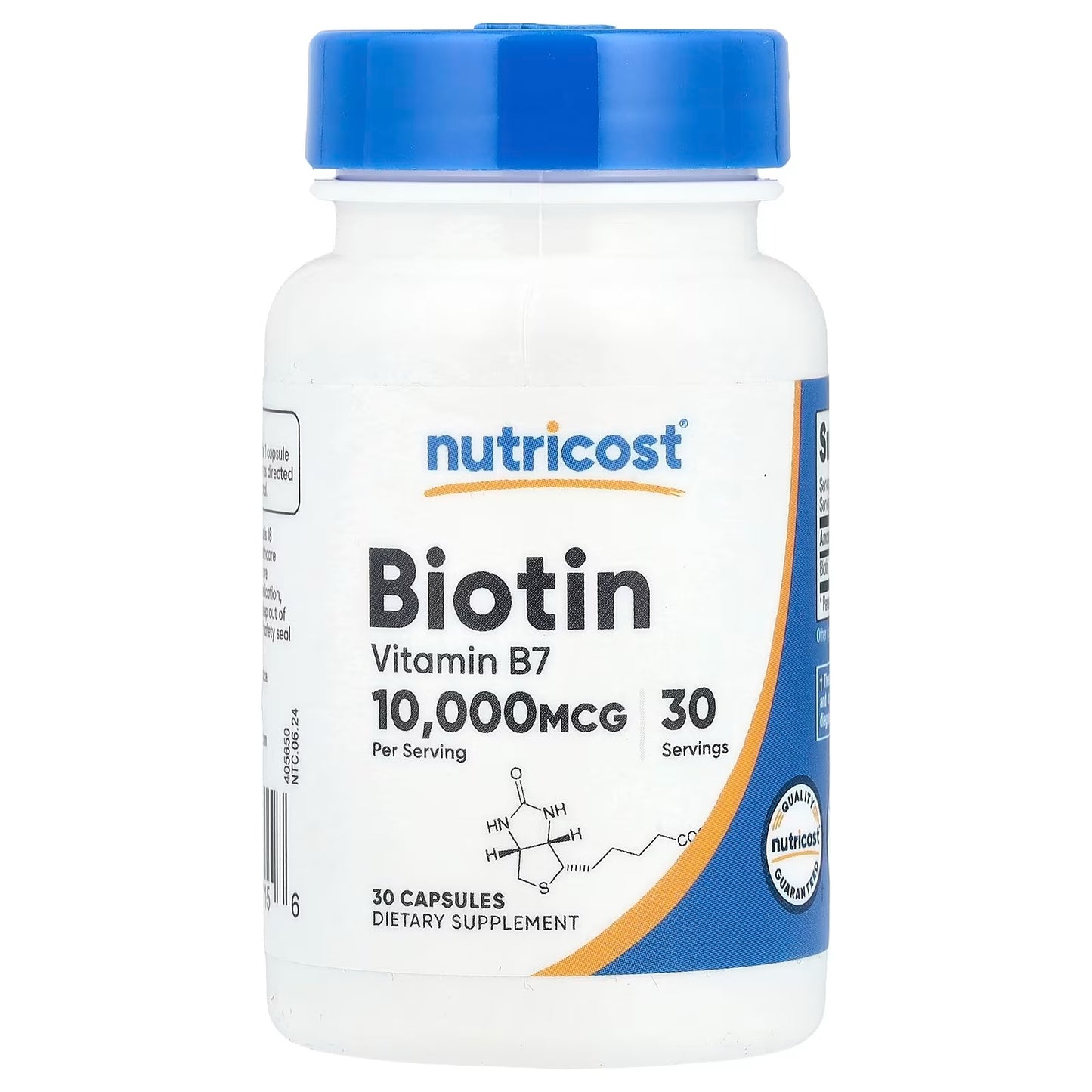 Nutricost Biotin 10,000mcg (10mg) – 240 Capsules, Quick Release Vitamin B7 Supplement