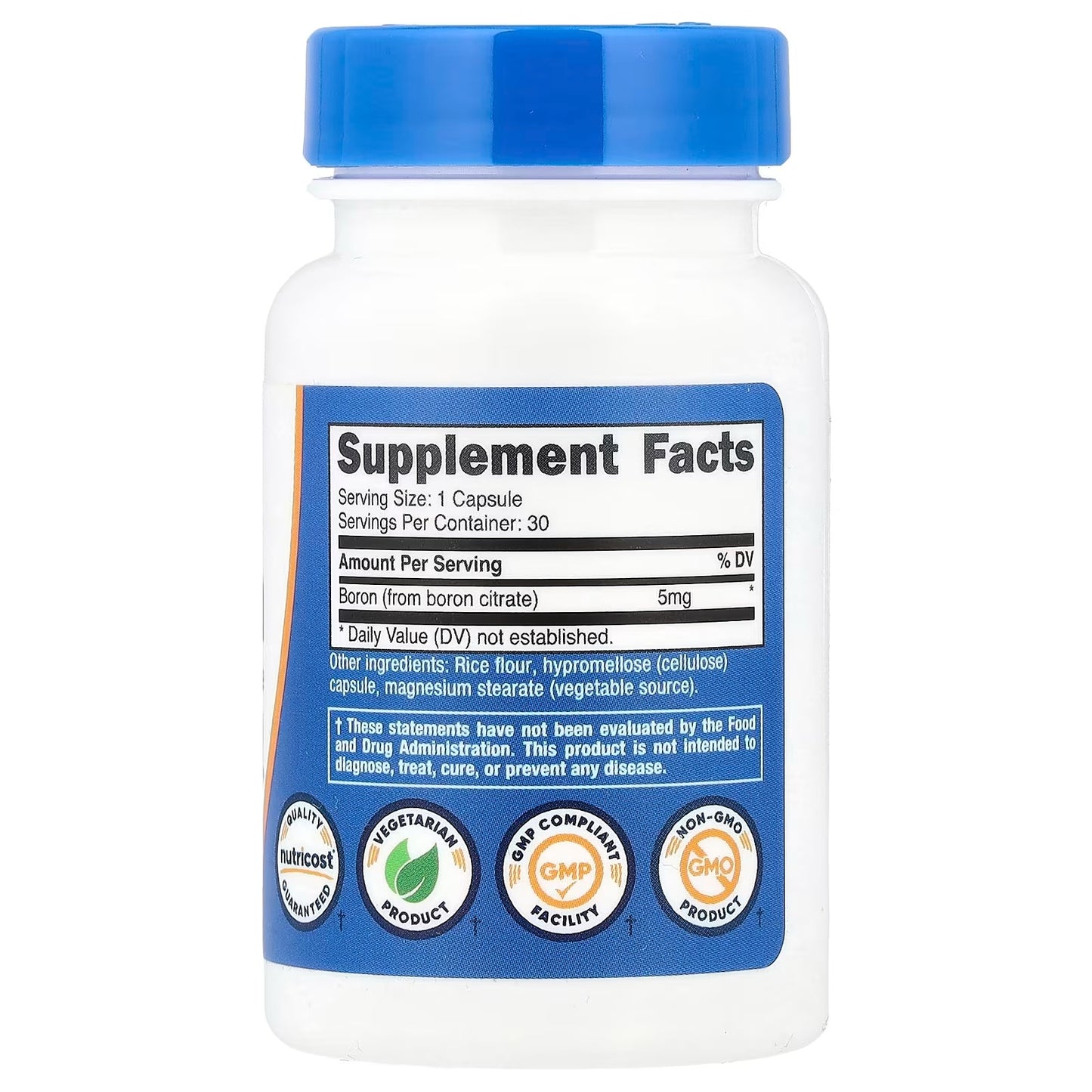 Nutricost Boron 5mg – 240 Vegetarian Capsules, Gluten-Free Mineral Supplement