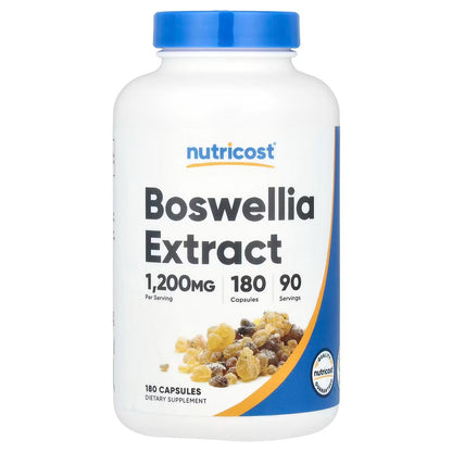 Nutricost Boswellia Extract – 180 Vegan Capsules, 90 Servings, Gluten-Free & GMO-Free