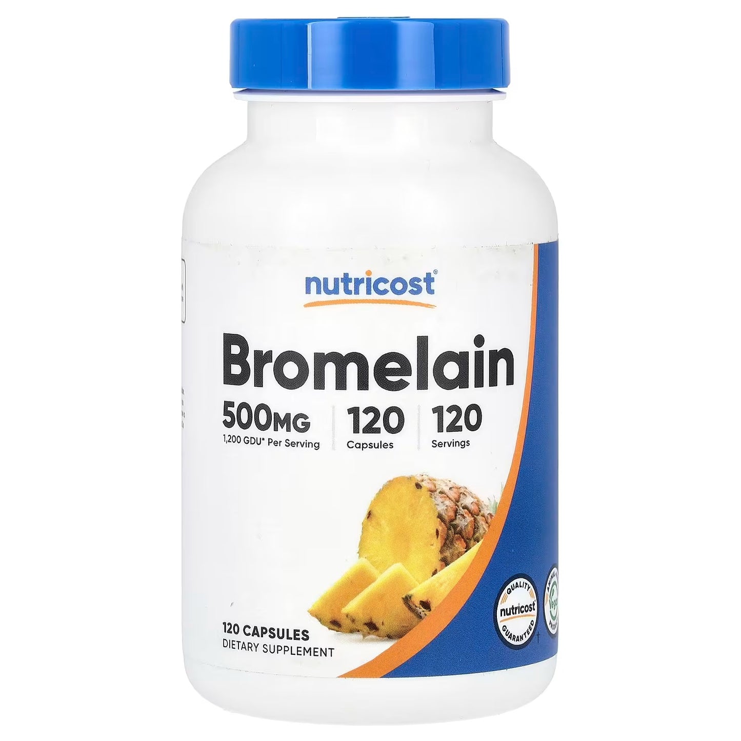 Nutricost Bromelain 500mg – 120 Vegetarian Capsules, Gluten-Free Enzyme Supplement