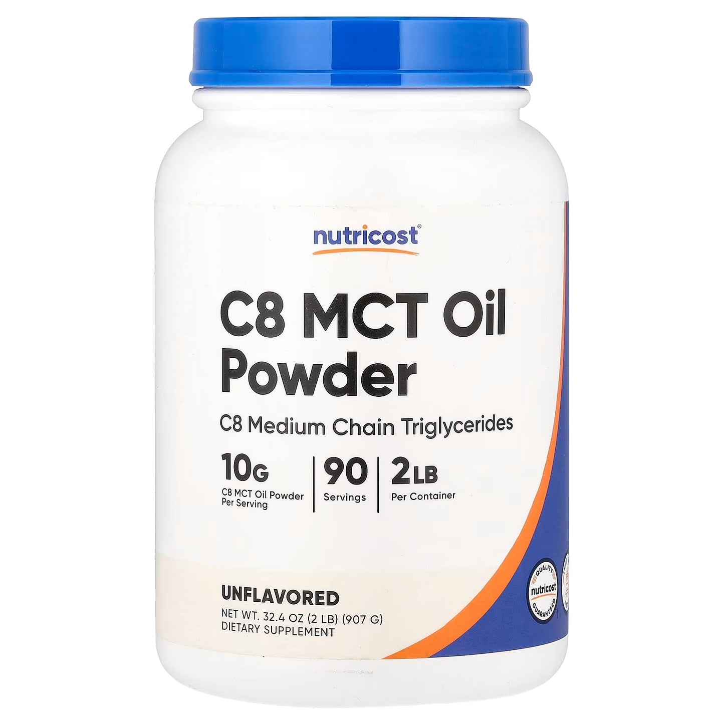Nutricost C8 MCT Oil Powder 8oz – 95% C8 MCT, 23 Servings, Keto & Energy Supplement