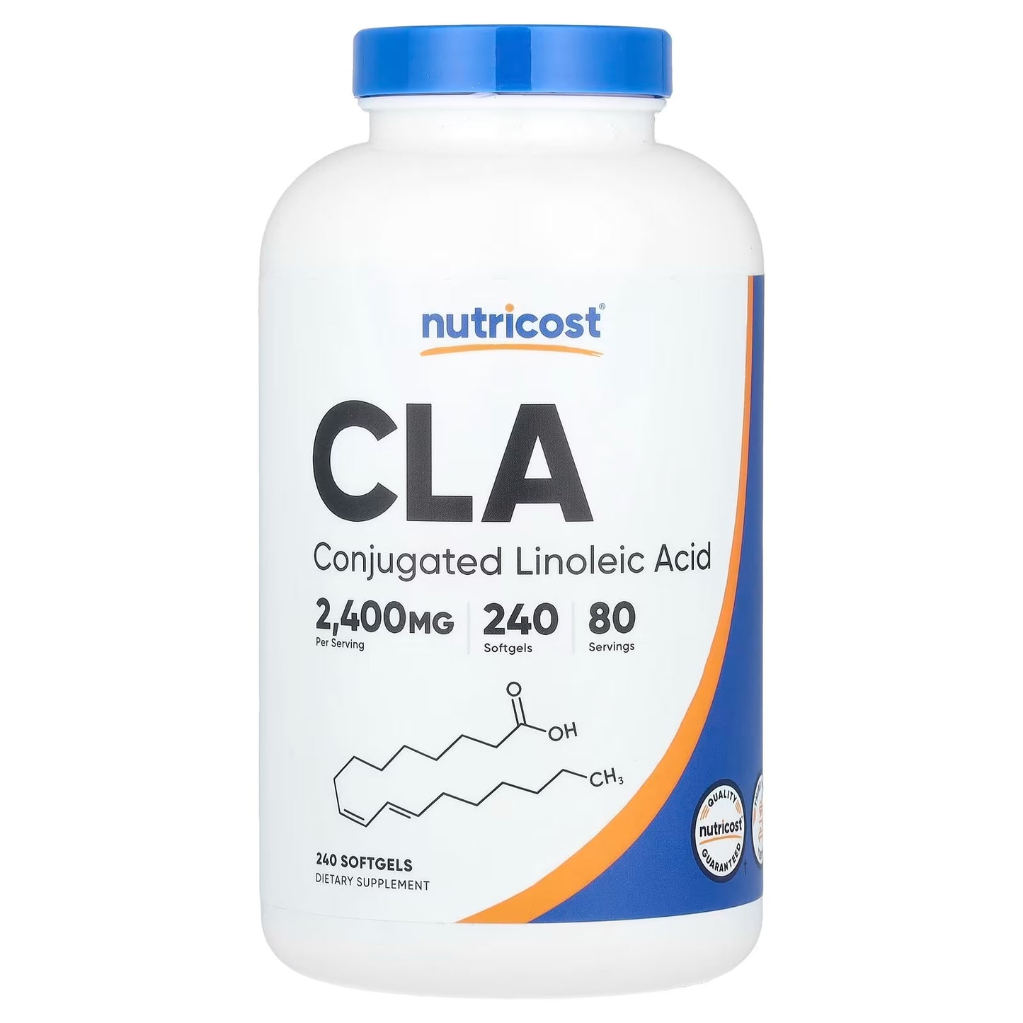 Nutricost CLA 800mg (Conjugated Linoleic Acid) – 240 Softgels, CLA Dietary Supplement