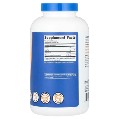 Nutricost CLA 800mg (Conjugated Linoleic Acid) – 240 Softgels, CLA Dietary Supplement