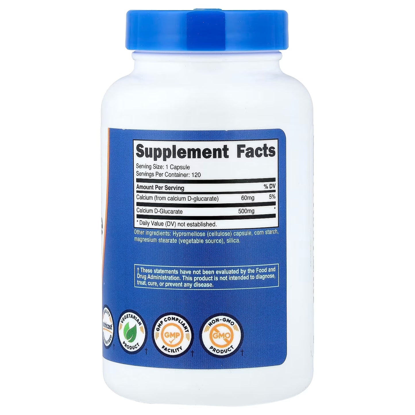 Nutricost Calcium D-Glucarate 500mg – 120 Capsules, Gluten-Free, GMO-Free & Vegetarian-Friendly