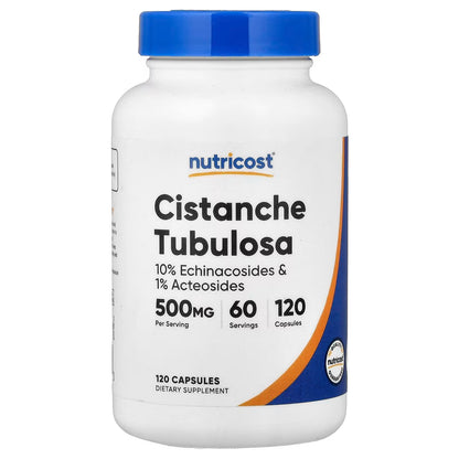 Nutricost Cistanche Tubulosa 500mg – 120 Vegan Capsules, 60 Servings, Herbal Supplement