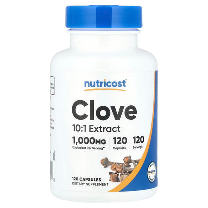 Nutricost Clove Extract – 120 Vegan Capsules, 120 Servings, Gluten-Free & GMO-Free Herbal Supplement