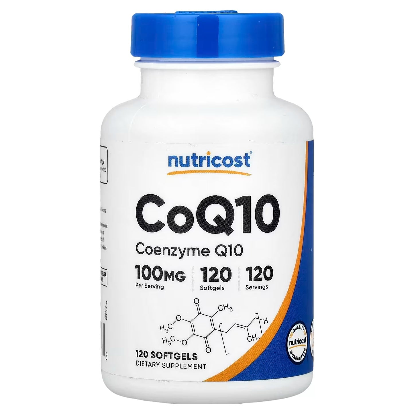 Nutricost CoQ10 100mg – 120 Vegetarian Capsules, 120 Servings, High-Absorption Coenzyme Q10, GMO-Free