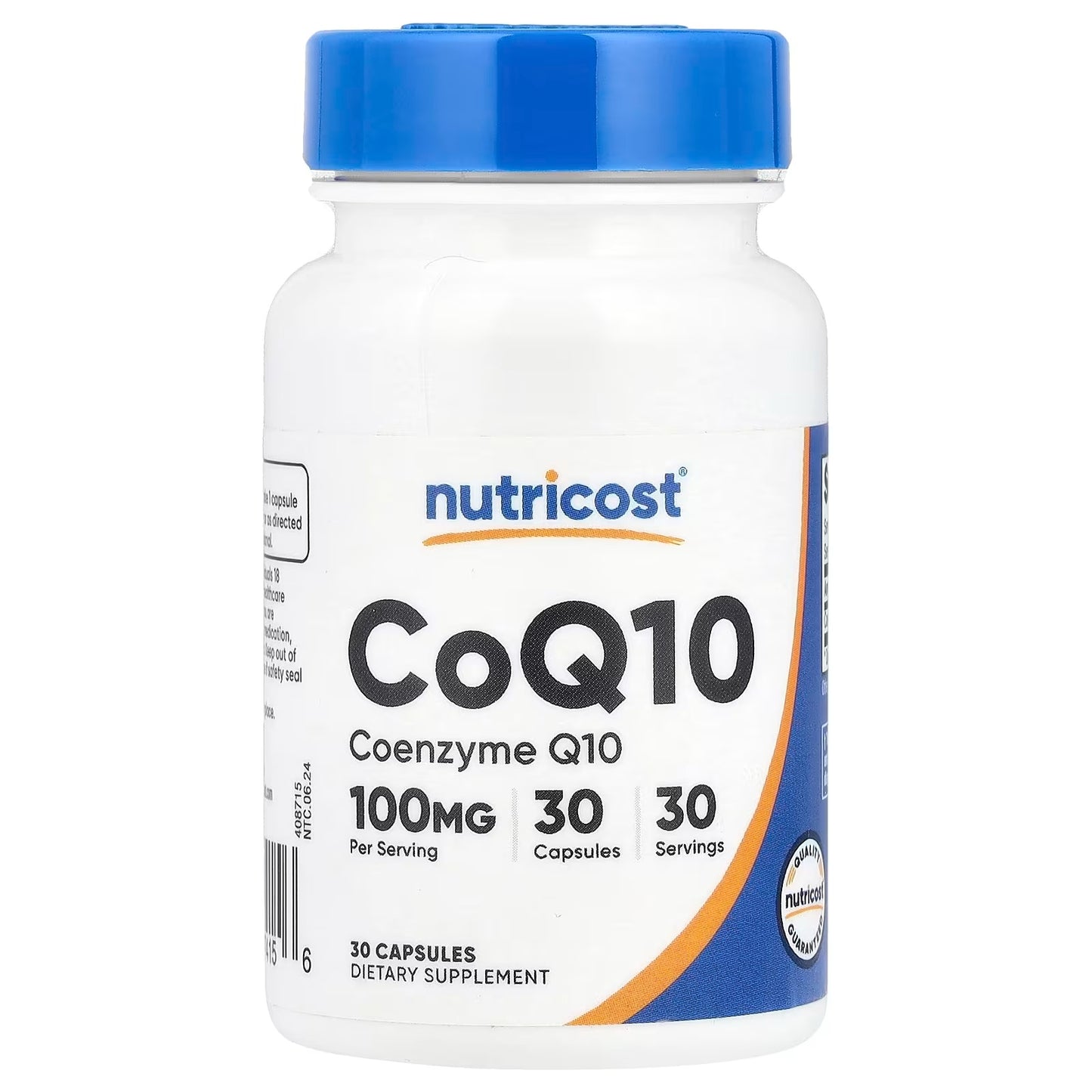 Nutricost CoQ10 100mg – 120 Servings, Softgels with Better Absorption, Coenzyme Q10 Supplement