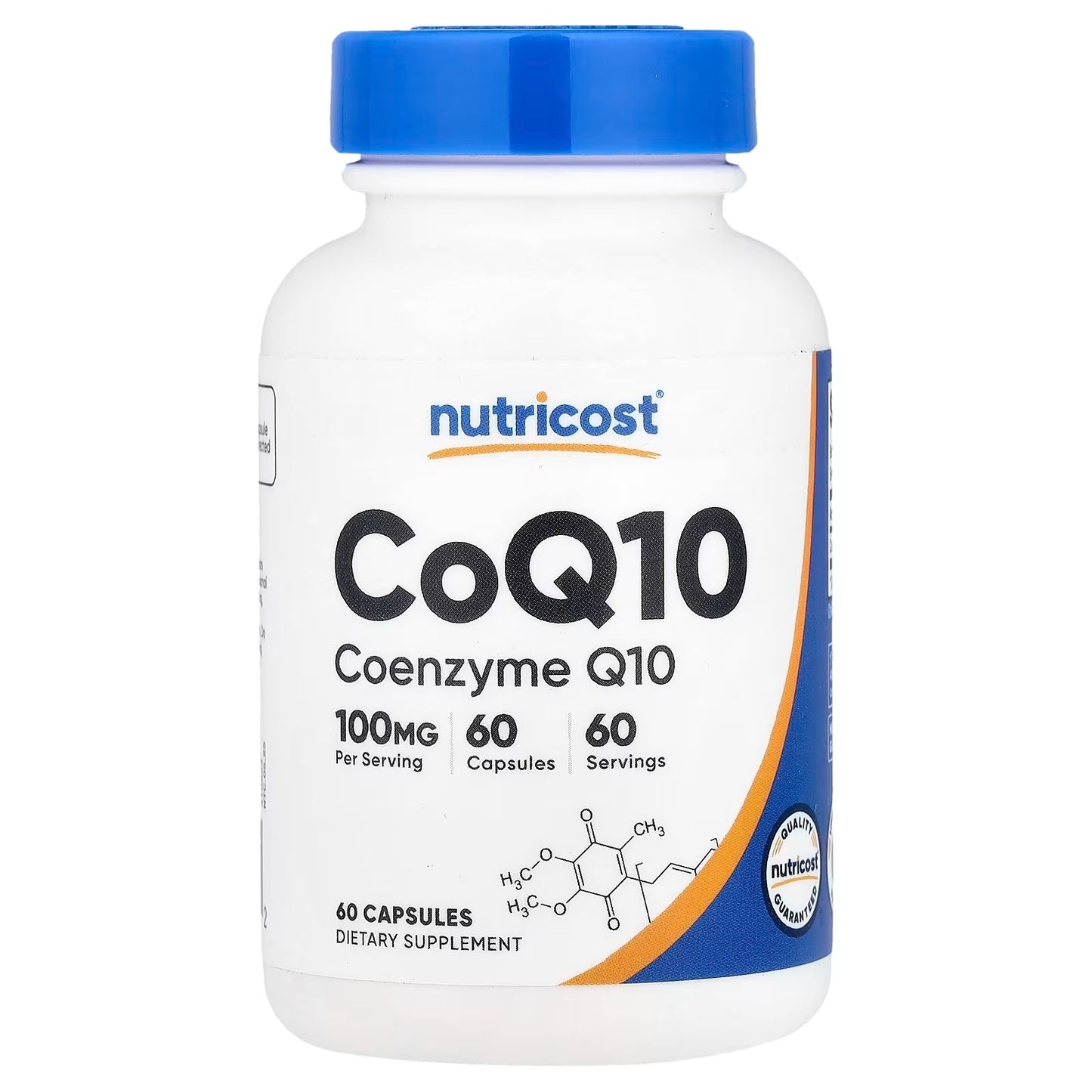 Nutricost CoQ10 100mg – 60 Vegetarian Capsules, 60 Servings, Coenzyme Q10 Supplement