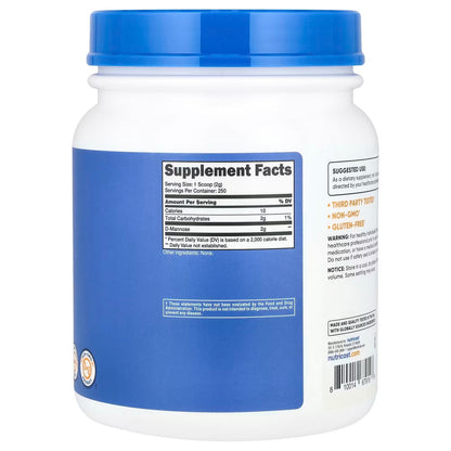 Nutricost D-Mannose Powder 500g – 250 Servings, Gluten-Free & Vegan D-Mannose Supplement