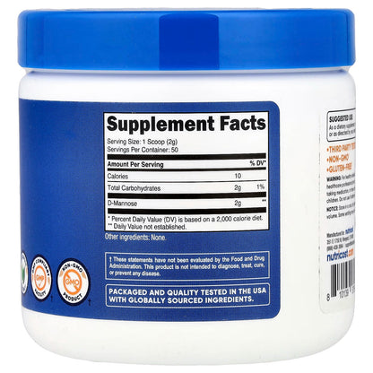 Nutricost D-Mannose with Cranberry Extract for Women – 180 Capsules, 60 Servings, Women’s Wellness Supplement