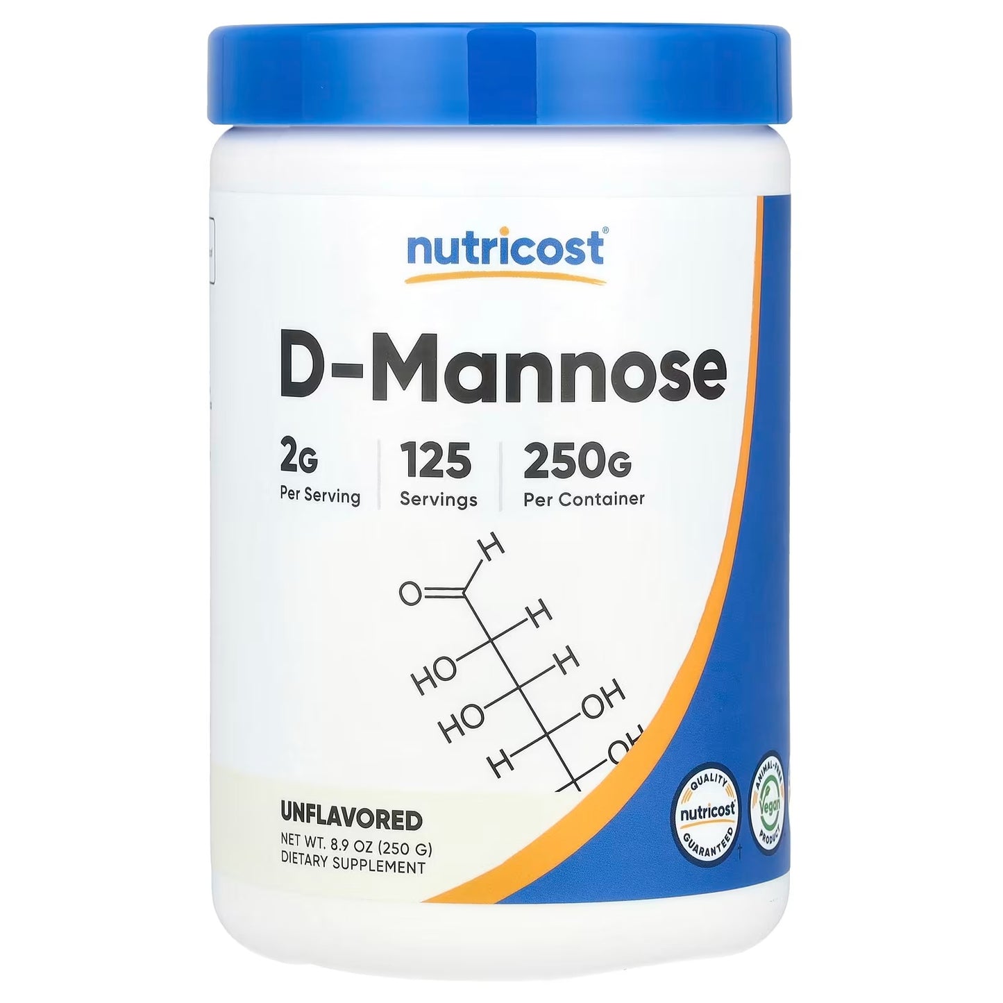 Nutricost D-Mannose Powder 250g – Pure D-Mannose Supplement, Non-GMO & Gluten-Free