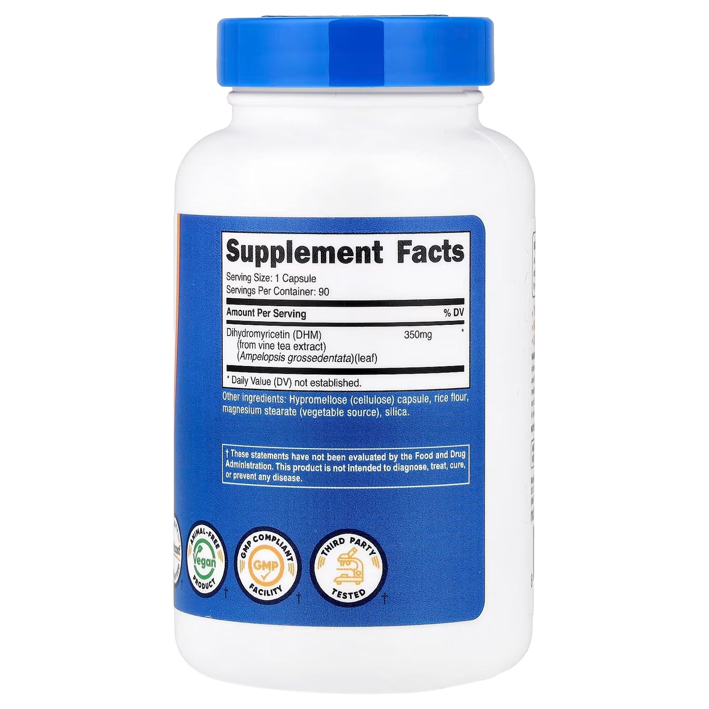 Nutricost Dihydromyricetin (DHM) 350mg – 90 Vegan Capsules, 90 Servings, GMO-Free