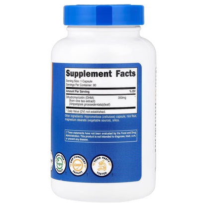 Nutricost Dihydromyricetin (DHM) 350mg – 90 Vegan Capsules, 90 Servings, GMO-Free