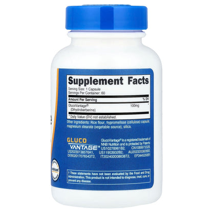 Nutricost Dihydroberberine 100mg – 60 Capsules, Highly Bioavailable Berberine Metabolite