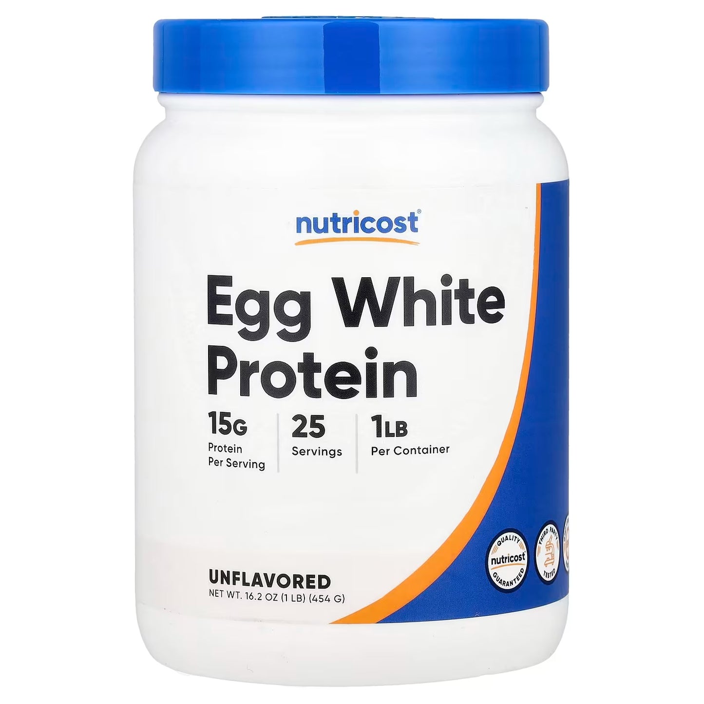 Nutricost Egg White Protein Powder 1 lb (454g) – Unflavored, Non-GMO & Gluten-Free Protein Supplement