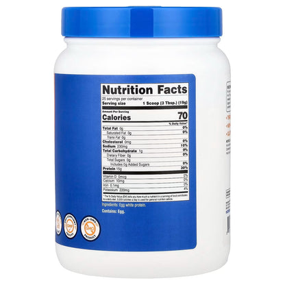 Nutricost Egg White Protein Powder 1 lb (454g) – Unflavored, Non-GMO & Gluten-Free Protein Supplement
