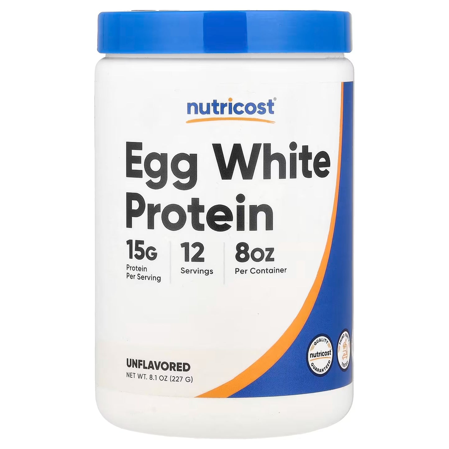 Nutricost Egg White Protein Powder 8oz (227g) – Unflavored, Non-GMO & Gluten-Free Protein Supplement