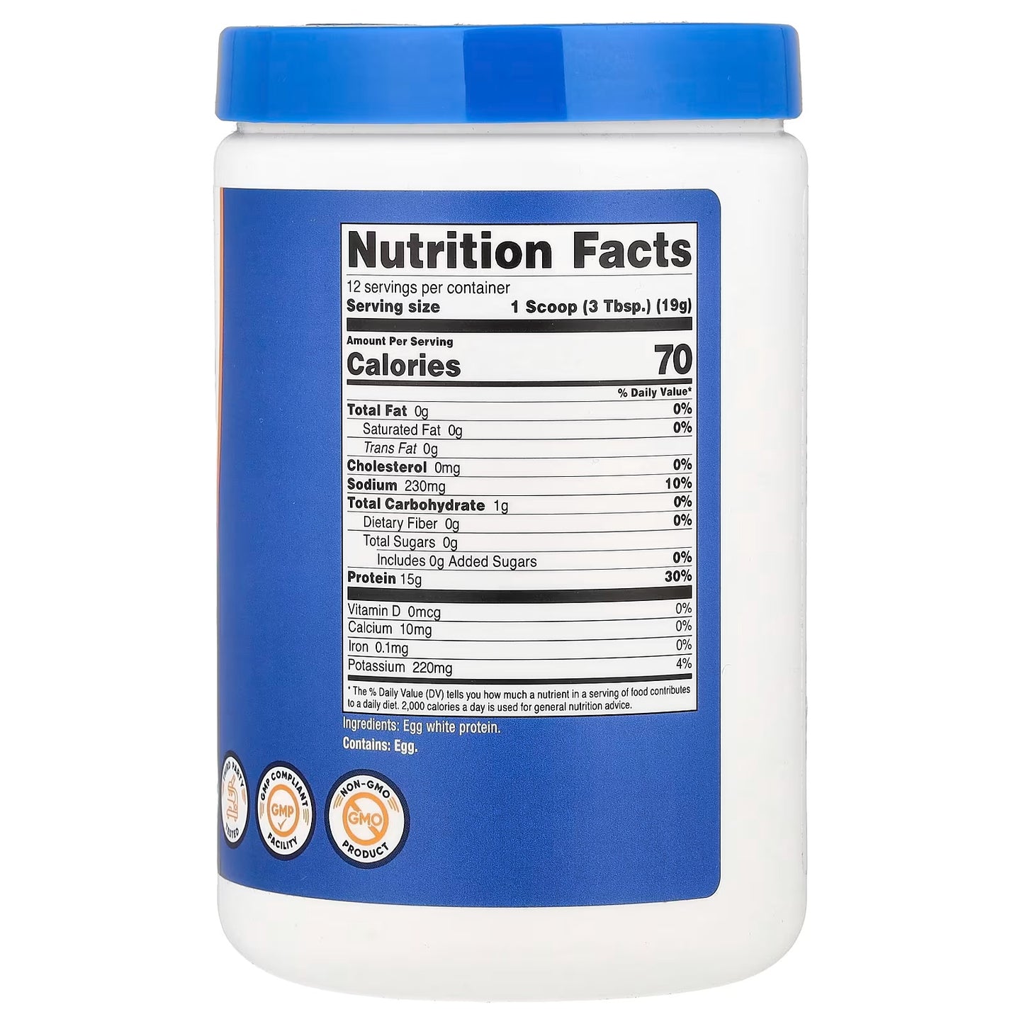 Nutricost Egg White Protein Powder 8oz (227g) – Unflavored, Non-GMO & Gluten-Free Protein Supplement