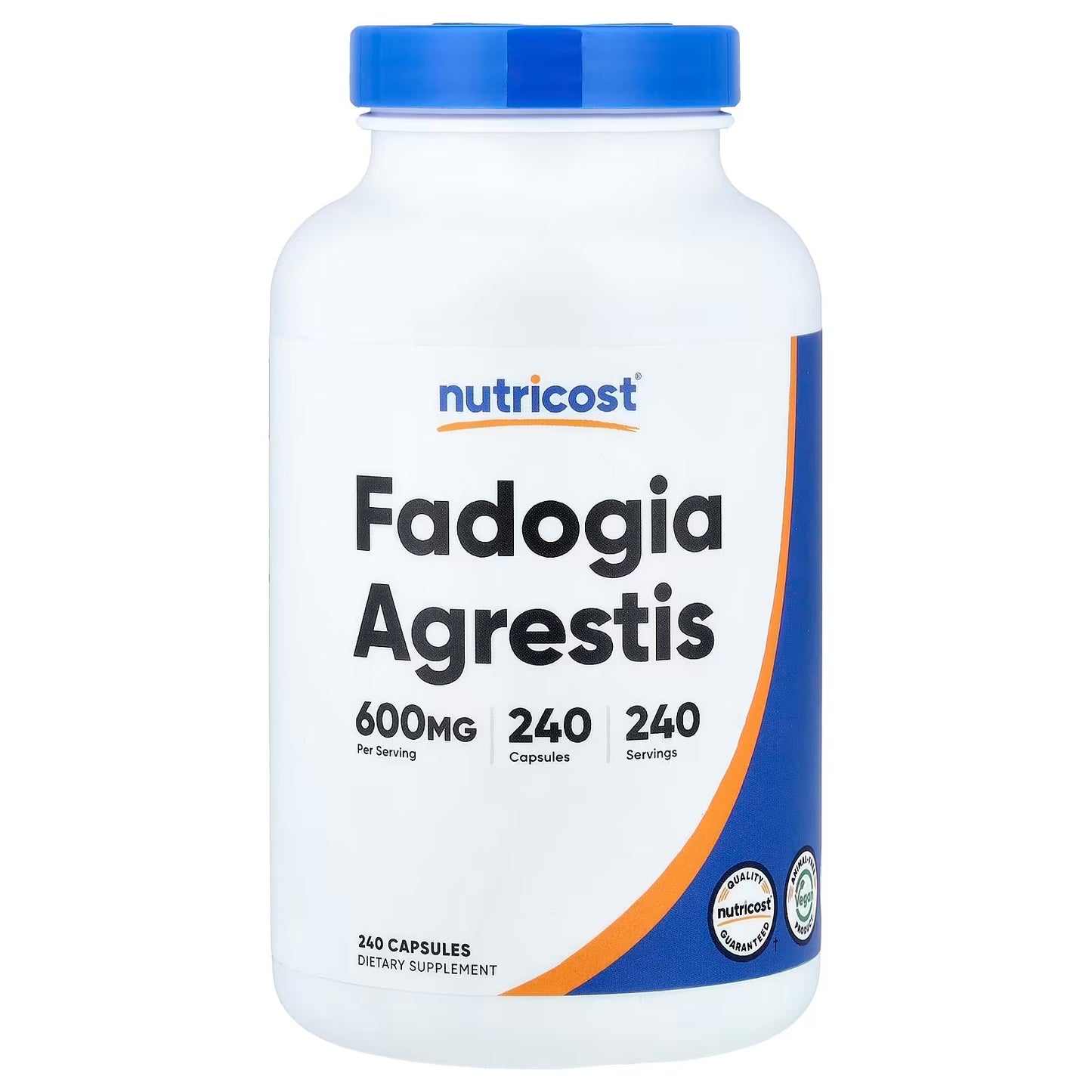 Nutricost Fadogia Agrestis 600mg – 240 Capsules, 10:1 Potent Extract, Gluten-Free & GMO-Free