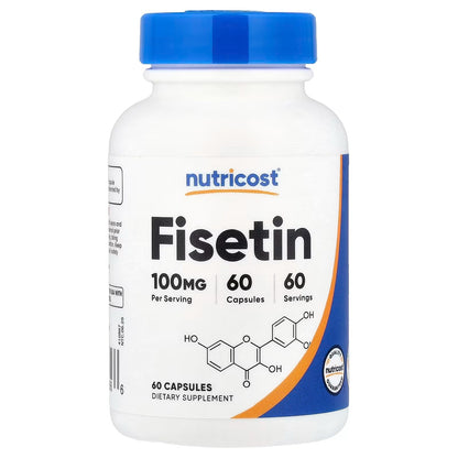 Nutricost Fisetin 100mg – 60 Capsules, Natural Polyphenol Antioxidant Supplement