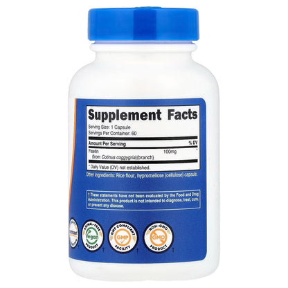 Nutricost Fisetin 100mg – 60 Capsules, Natural Polyphenol Antioxidant Supplement