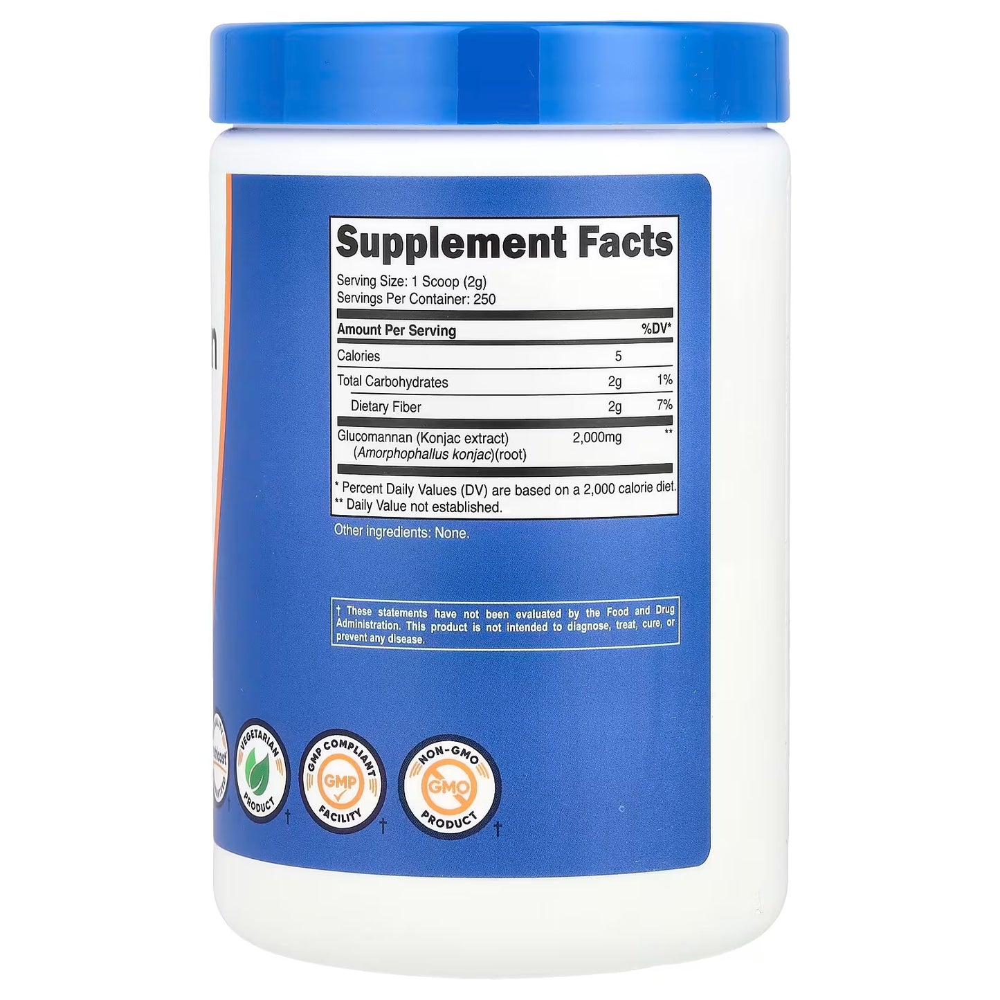 Nutricost Glucomannan Powder 500g – Pure Konjac Root Fiber SupplementNutricost, Glucomannan, Unflavored, 17.9 oz (500 g)
