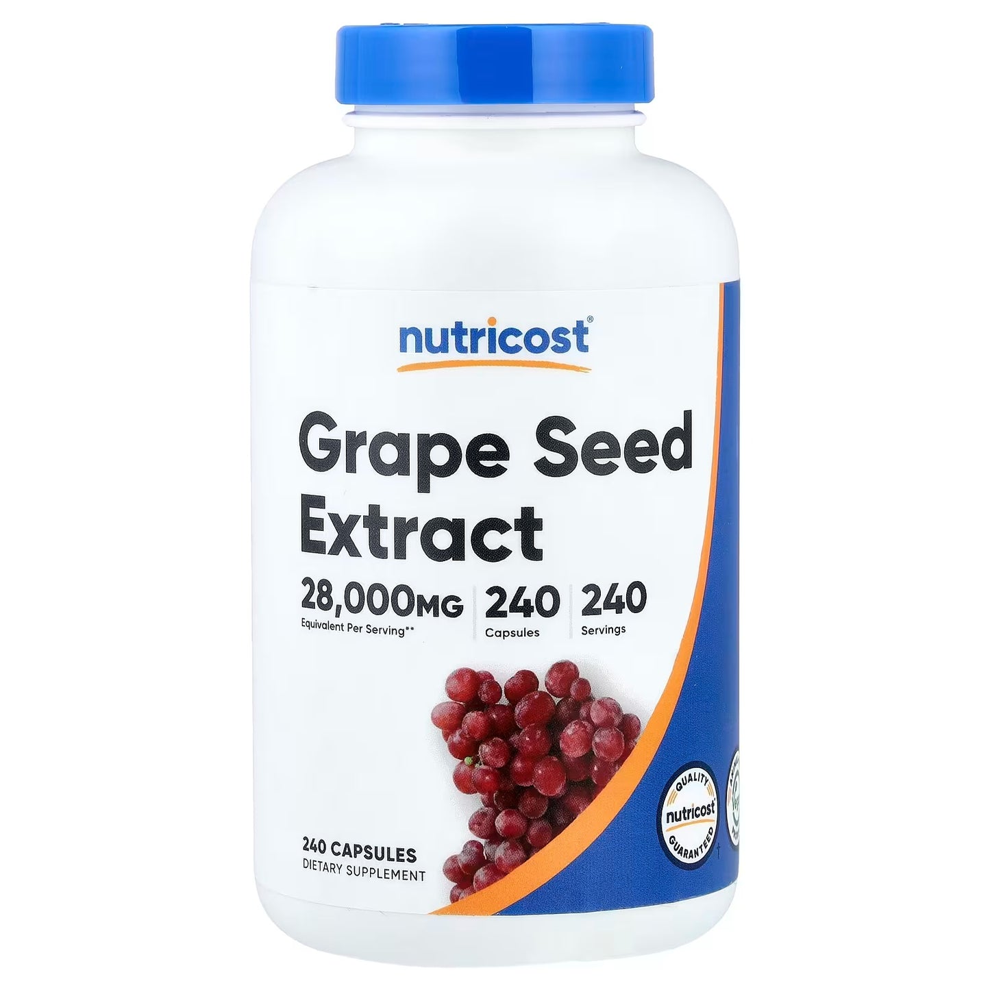 Nutricost Grape Seed Extract – 240 Vegetarian Capsules, 240 Servings, Gluten-Free & GMO-Free