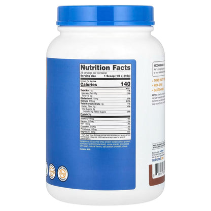 Nutricost Whey Protein Isolate 2 lbs (907g) – Milk Chocolate Flavor, Premium Protein Powder