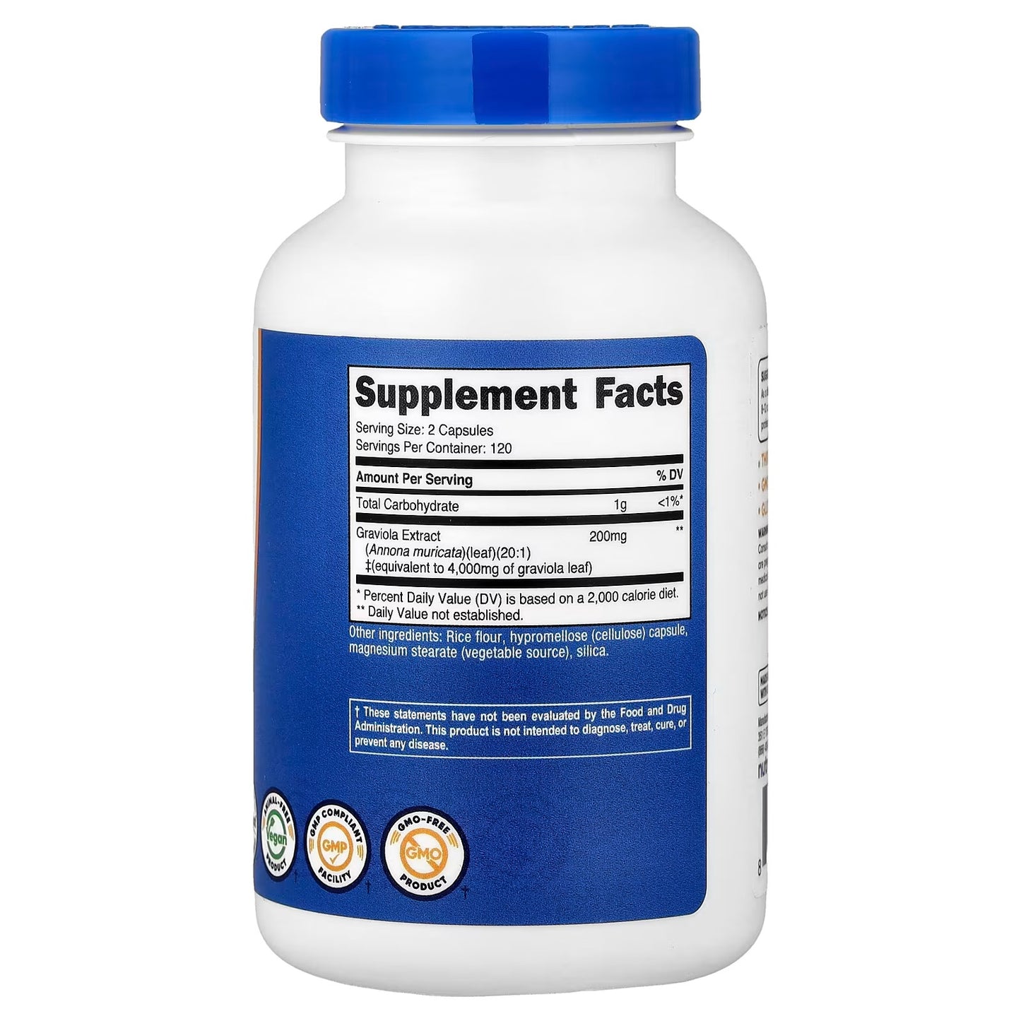 Nutricost Graviola Extract – 240 Capsules, 120 Servings, Gluten-Free Herbal Supplement