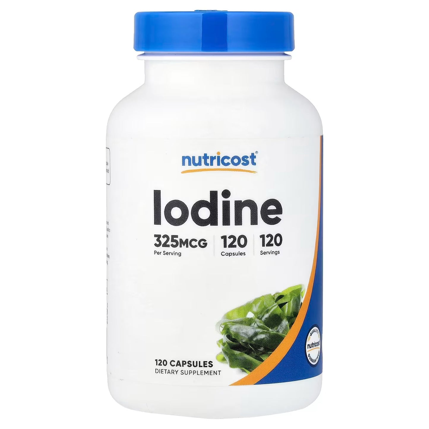 Nutricost Iodine 325mcg from Organic Sea Kelp – 120 Capsules, Natural Iodine Supplement