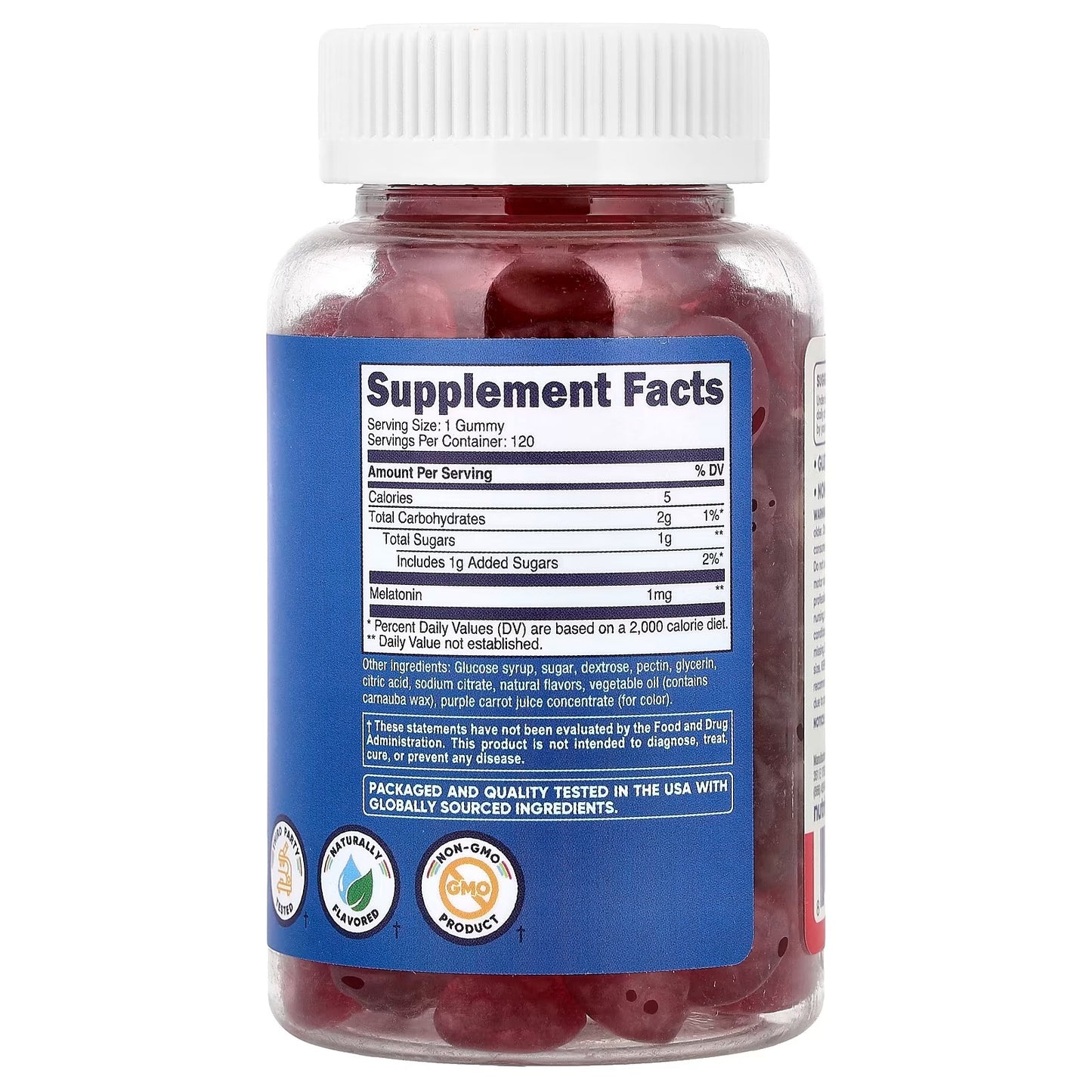 Nutricost Kids Melatonin Gummies 1mg – 120 Strawberry Flavored Gummies, Children's Sleep Support