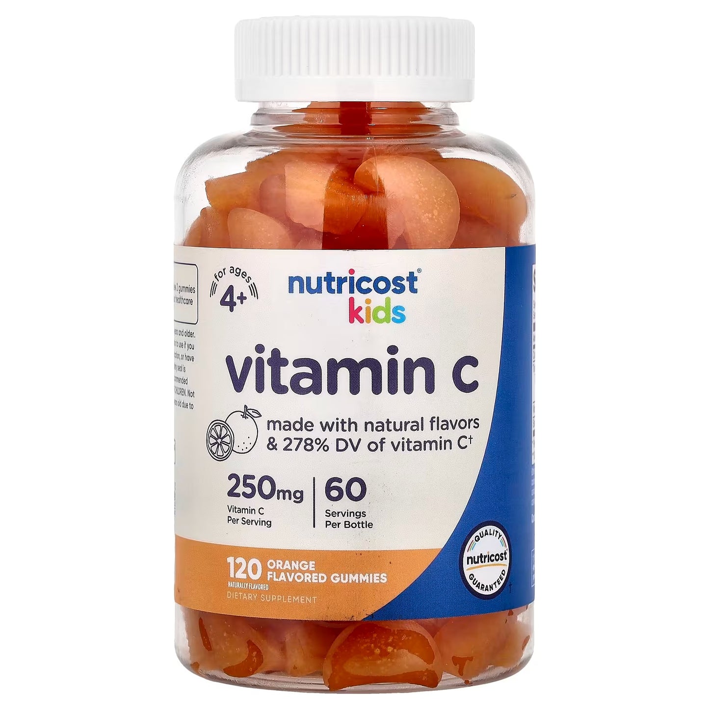 Nutricost Kids Vitamin C Gummies 250mg – 60 Gummies, 30 Servings, Vitamin C Supplement for Children