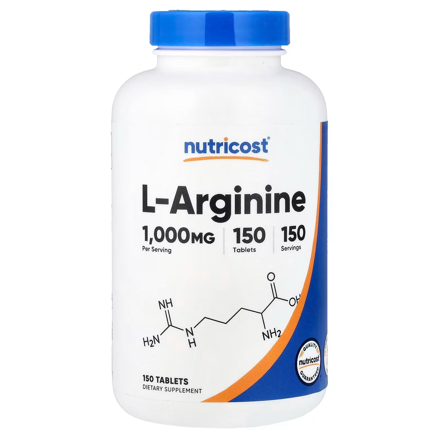 Nutricost L-Arginine 1000mg – 150 Tablets, High-Potency Amino Acid Supplement