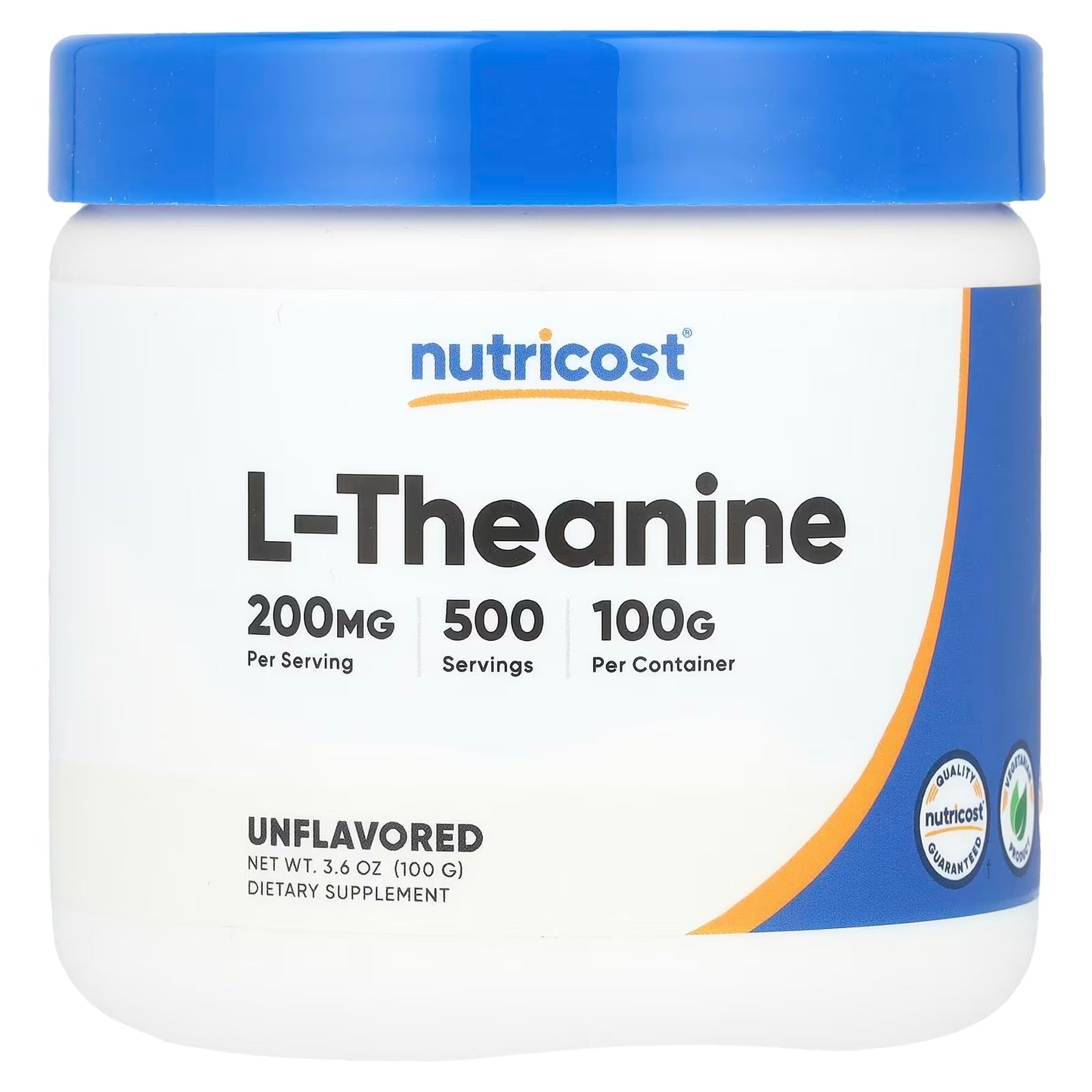 Nutricost L-Theanine Powder 100g – Pure L-Theanine, Gluten-Free & Non-GMO