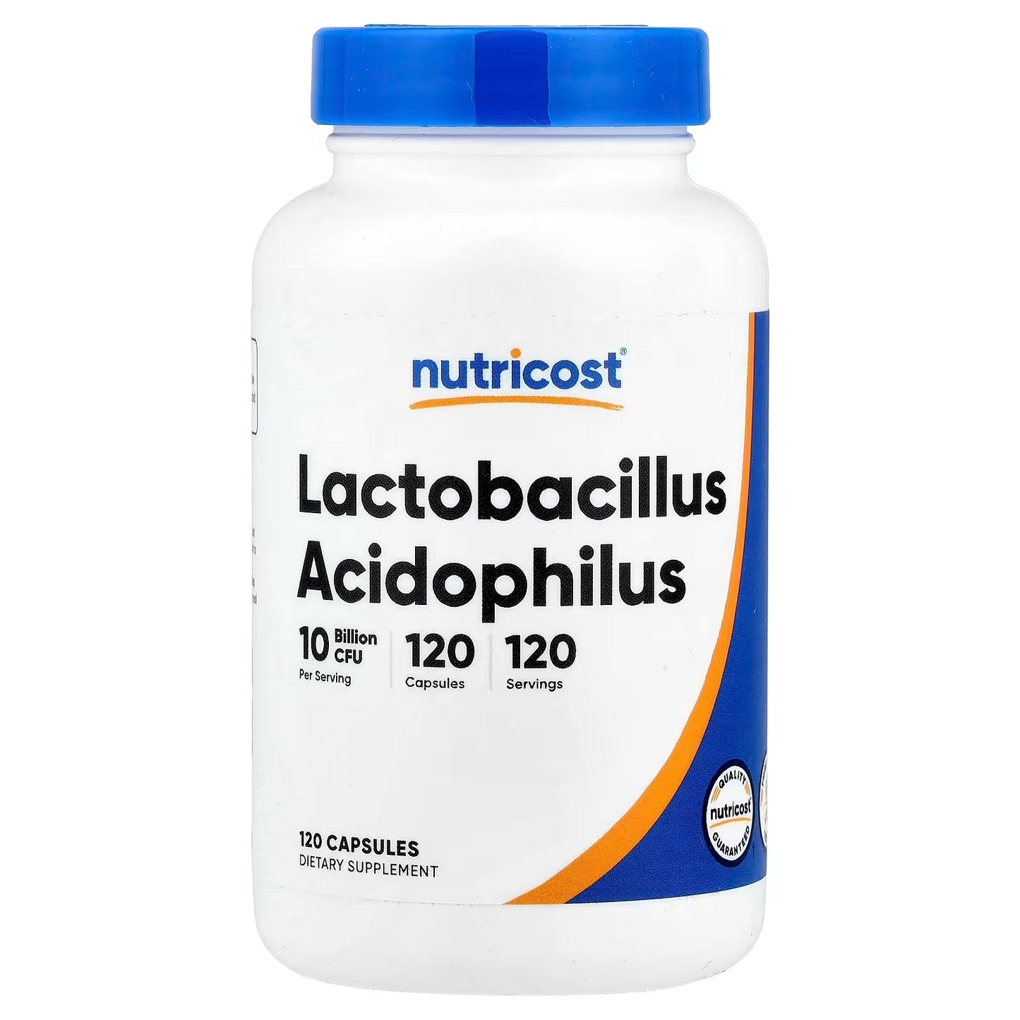 Nutricost Lactobacillus Acidophilus 10 Billion CFU – 120 Vegetarian Capsules, Probiotic Supplement