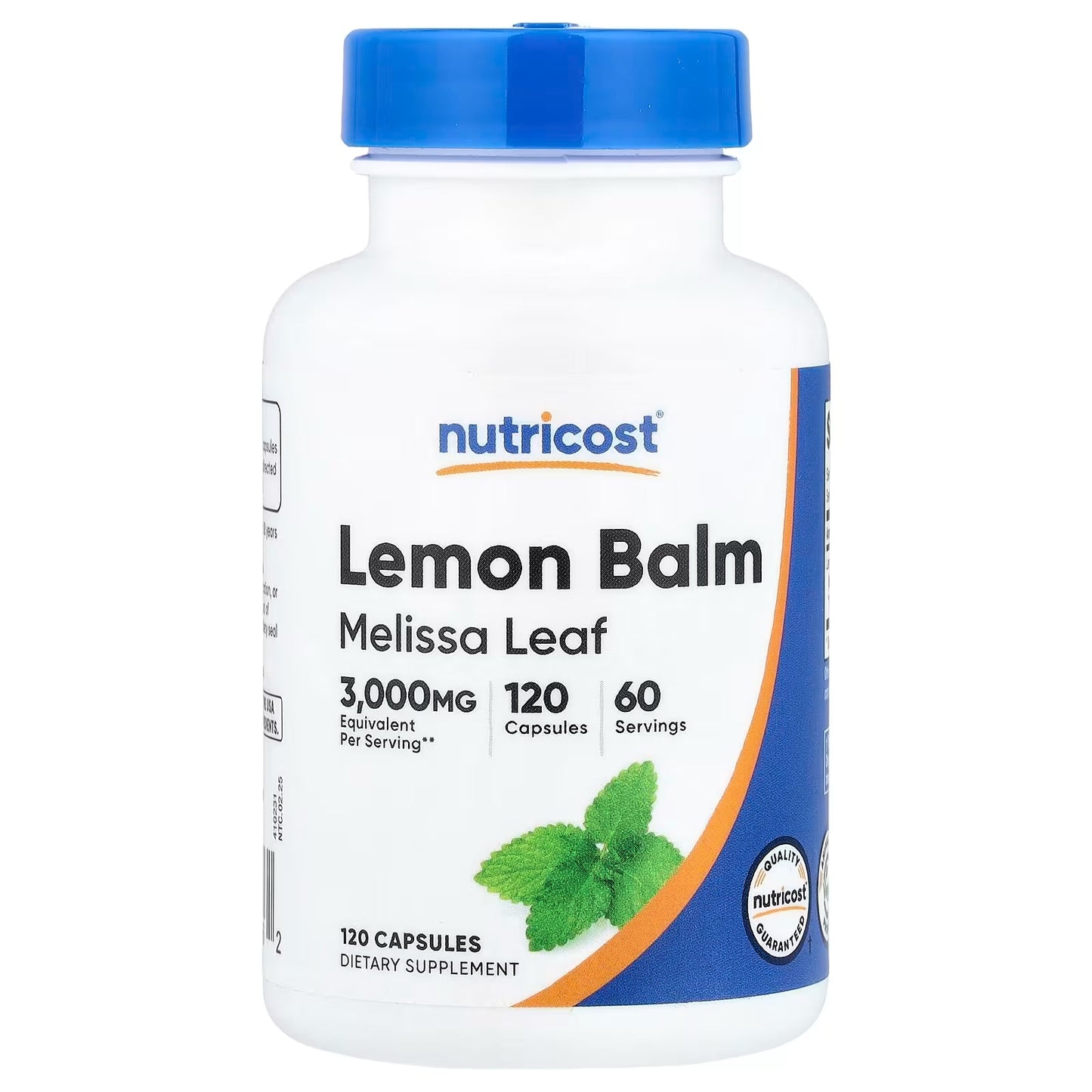 Nutricost Lemon Balm Extract – 120 Capsules, 60 Servings, Herbal Botanical Supplement
